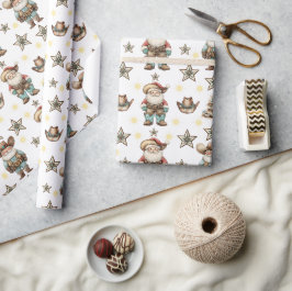 Papel De Presente Papai Noel Ocidental