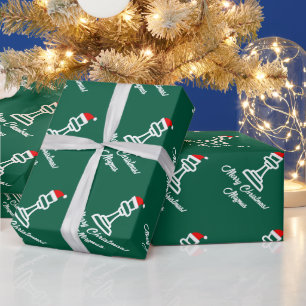 Papel De Presente Papai Noel peão de xadrez personalizado Natal