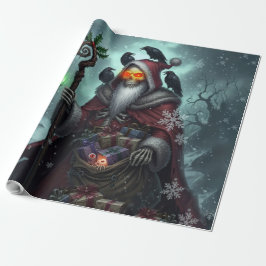Papel De Presente Papai Noel Sombrio das Sombras – Esqueleto de Nata