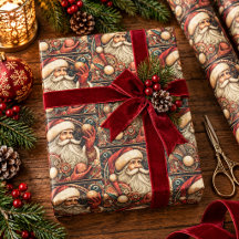 Papai Noel Vitoriano Antigo Clássico