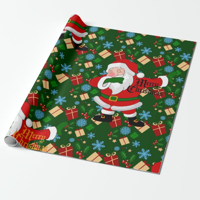 Papel De Presente papais noeis (Desenrolado)