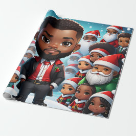 Papel De Presente Papais noeis Bebê! Embraiamento