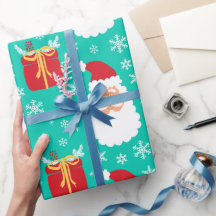 Papais noeis bonitos flocos de neve e presentes de