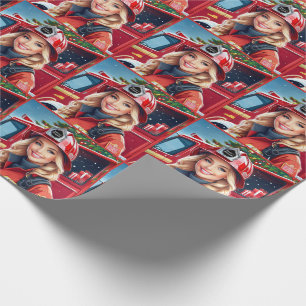 Papel De Presente Papais noeis Brigadas de Bombeiros