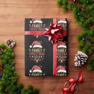 Papel De Presente Papais noeis da Equipe de Conjuntos de Natal da Fa