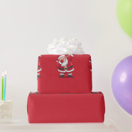Papel De Presente Papais noeis Dabbing no Natal