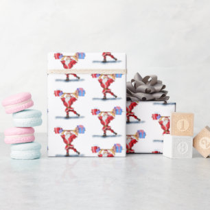 Papel De Presente Papais noeis De Criador De Porcos Engraçado Papel