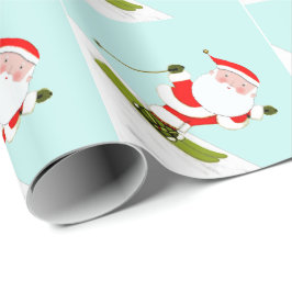 Papel De Presente Papais noeis de esqui Skier Gift
