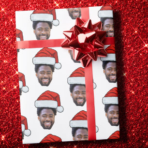 Papel De Presente Papais noeis de Fotografias Personalizadas da Famí
