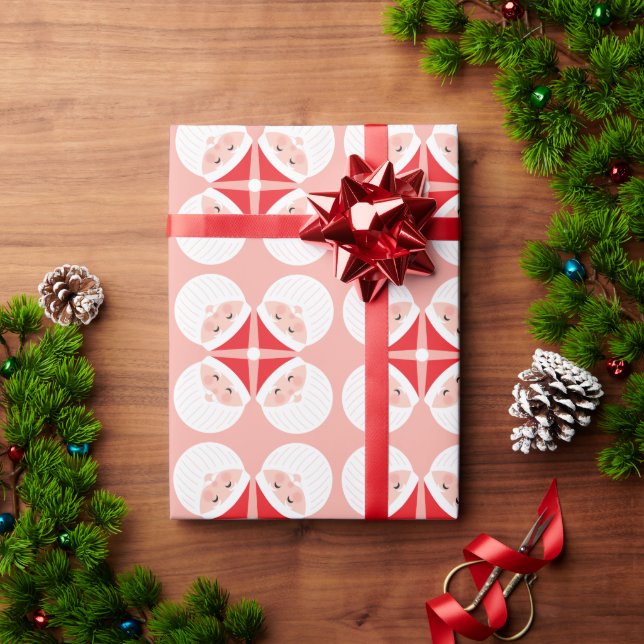 Papel De Presente Papais noeis de Natal (Presente de Natal)