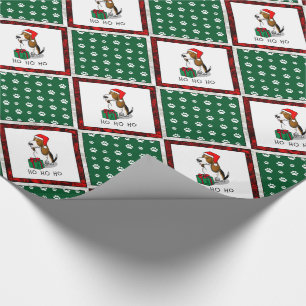 Papel De Presente Papais noeis de Natal Cesto (tricolor 1)