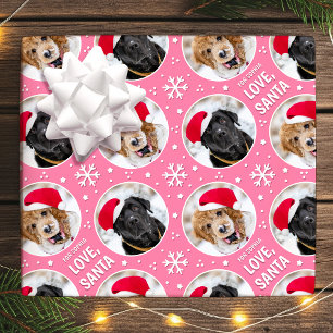 Papel De Presente Papais noeis de Natal divertidos Nome de Foto Pers
