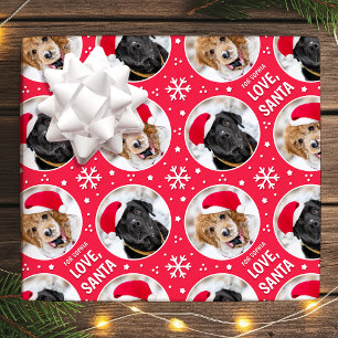 Papel De Presente Papais noeis de Natal divertidos Nome de Foto Pers