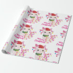 Papel De Presente papais noeis de Natal Feliz<br><div class="desc">"papais noeis de Natal Feliz",  "xmas Axolotl",  "Natal Axolotl",  "santa claus Axolotl",  "Axolotl",  "Natal feio", "Peixe ambulante mexicano",  salamandra,  cachorrinho,  cachorrinho</div>