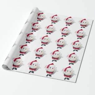 Papel De Presente Papais noeis de Ovos Bonitos - Natal ordinário