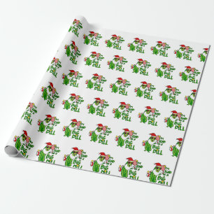Papel De Presente Papais noeis de piclebol Grandes Dill