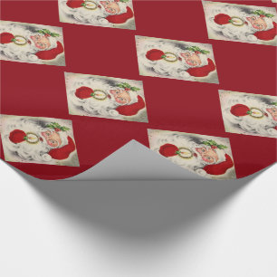 Papel De Presente Papais noeis de presente de Natal com Vintage