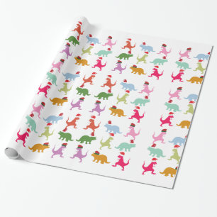 Papel De Presente Papais noeis Dinos
