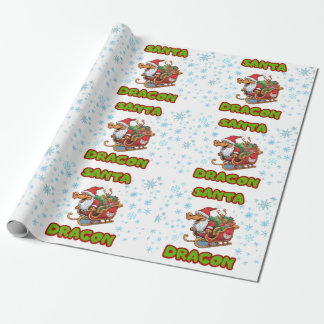 Papel De Presente Papais noeis Dragon Wrap
