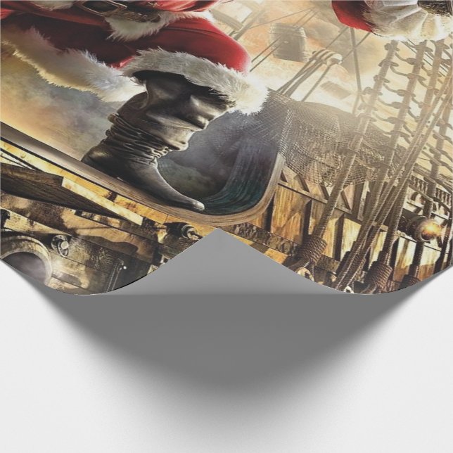 Papel De Presente Papais noeis É Um Pirata (Ponta)