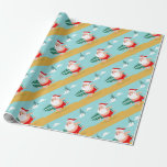 Papel De Presente Papais noeis em cartoon de praia<br><div class="desc">santa claus christmas man, animado viagem desenhando hawaii , arte mascot comic relaxax , aloha padre correndo barba , conselho engraçada onda surfista , shorts feliz marítima , diversão tropical fofa, ilustração de surf de praia do xmas , cartoon de férias de surfe no verão , natal santa claus man...</div>