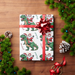 Papel De Presente Papais noeis Engraçados de Natal personalizados mo