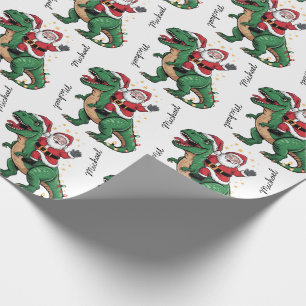 Papel De Presente Papais noeis Engraçados de Natal personalizados mo