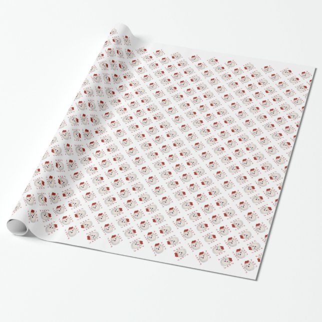 Papel De Presente Papais noeis malteses (Desenrolado)