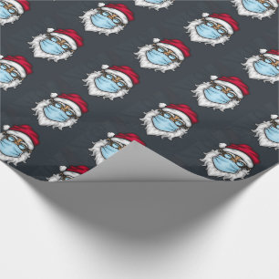 Papel De Presente Papais noeis mascarados de Natal