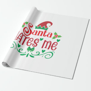 Papel De Presente Papais noeis Merry Xmas me odeiam