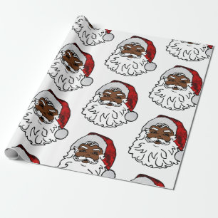 Papel De Presente papais noeis negros africanos de Natal