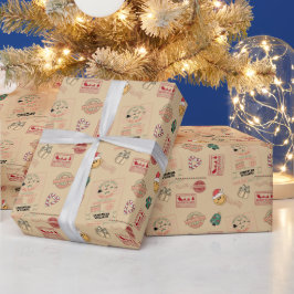 Papel De Presente Papais noeis Personalizados Bonitos Entrega Bebê