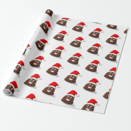 Papel De Presente Papais noeis Poo Emoji Gift Wrappaper