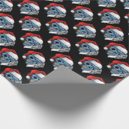 Papel De Presente Papais noeis Skulls