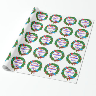 Papel De Presente Papais noeis Steer - Feliz Natal Y