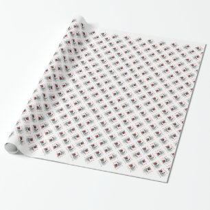 Papel De Presente Papais noeis Terrier Miniatura