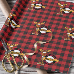 Papel De Presente Papais noeis Workshop Special Delivery Rudolph for