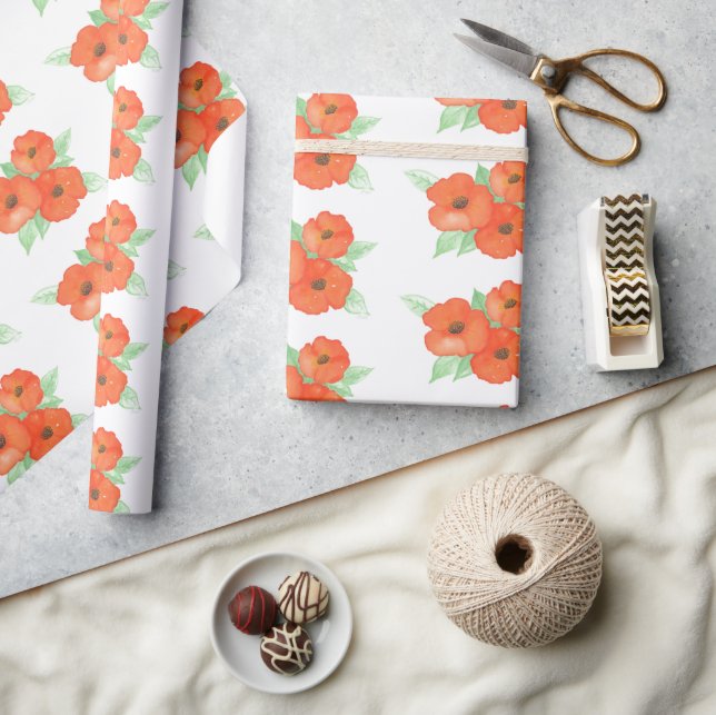 Papel De Presente Papas Laranja (Artesanato)