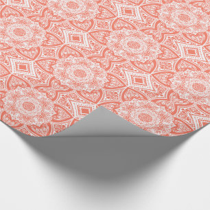 Papel De Presente Papaya Mandala