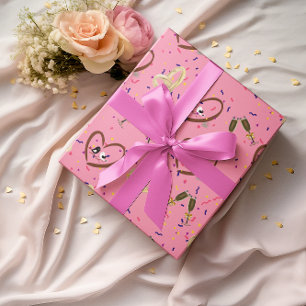 Papel De Presente Papéis de Casamento de Pássaros