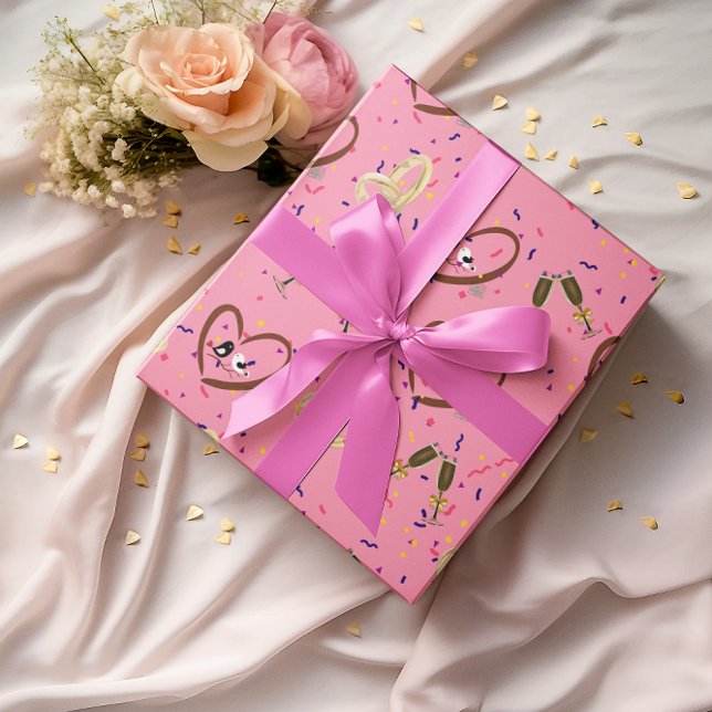 Papel De Presente Papéis de Casamento de Pássaros (Criador carregado)