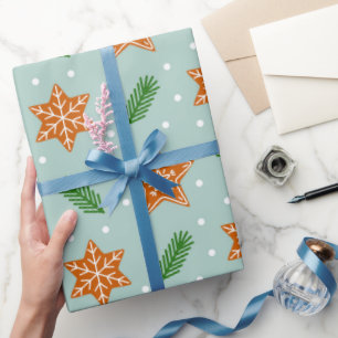 Papel De Presente Papéis de gengibre de Natal