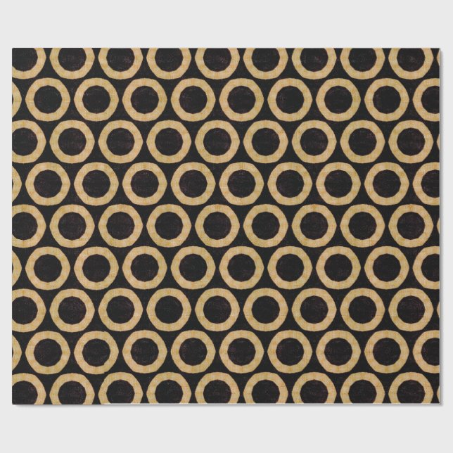 Papel De Presente Papel africano de Decoupage de matéria têxtil (Aberto)