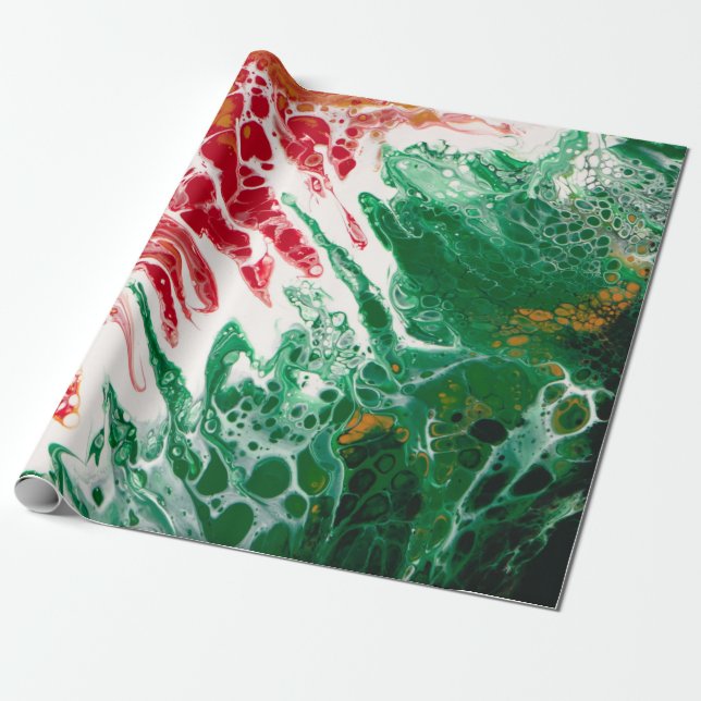 Papel De Presente Papel Ambíguo de moldagem de Natal (Desenrolado)