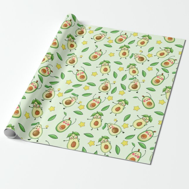 Papel De Presente Papel Avocado para Moldagem (Desenrolado)
