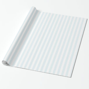 Papel De Presente Papel branco e azul riscado