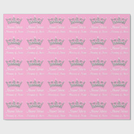 Papel De Presente Papel da princesa envolvimento do bebé