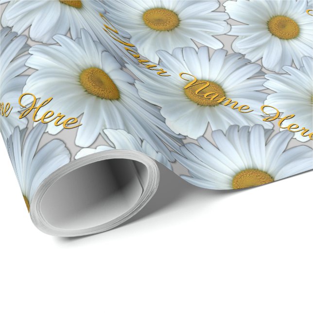 Papel De Presente Papel de Daisy Wraping Personalizado para Ofertas (Ponta do rolo)