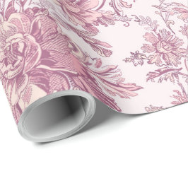 Papel De Presente Papel de Decoupage Chinoiserie Rosa Claro