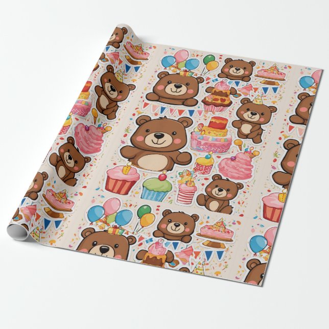 PAPEL DE PRESENTE PAPEL DE EMBALAGEM (Desenrolado)